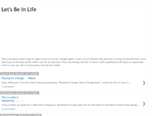Tablet Screenshot of letsbeinlife.blogspot.com