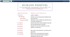 Desktop Screenshot of humanopossivel.blogspot.com