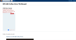 Desktop Screenshot of dyabcebulivewebcast.blogspot.com