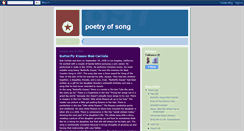 Desktop Screenshot of poetryofsongrachelb.blogspot.com