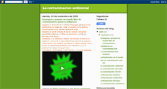 Desktop Screenshot of lacontaminacionhanbiental.blogspot.com