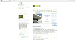 Desktop Screenshot of iciinterface.blogspot.com