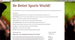 Desktop Screenshot of bebetter-sportsmedia.blogspot.com