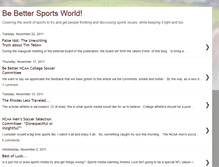 Tablet Screenshot of bebetter-sportsmedia.blogspot.com