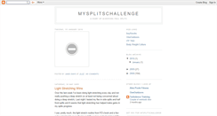 Desktop Screenshot of mysplitschallenge.blogspot.com