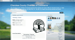 Desktop Screenshot of cherokeecountychamber.blogspot.com