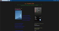 Desktop Screenshot of leparolier.blogspot.com