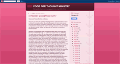 Desktop Screenshot of foodforthoughtministry.blogspot.com
