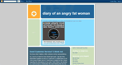 Desktop Screenshot of angryfatwoman.blogspot.com