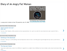 Tablet Screenshot of angryfatwoman.blogspot.com