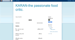 Desktop Screenshot of chefkaran.blogspot.com