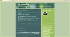 Desktop Screenshot of justwalkthrough.blogspot.com