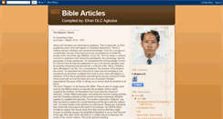 Desktop Screenshot of baptist-biblearticles.blogspot.com