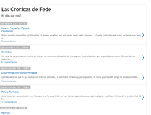 Tablet Screenshot of lascronicasdefede.blogspot.com
