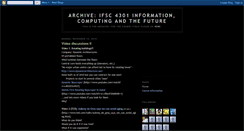 Desktop Screenshot of computinginformationandthefuture.blogspot.com