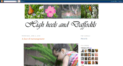 Desktop Screenshot of highheelsanddaffodils.blogspot.com