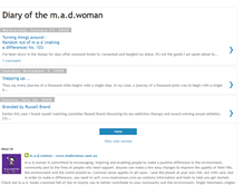Tablet Screenshot of diaryofthemadwoman.blogspot.com