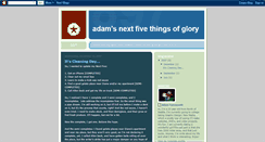 Desktop Screenshot of adamdoesfivethings.blogspot.com