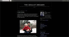 Desktop Screenshot of idealistdreamer.blogspot.com