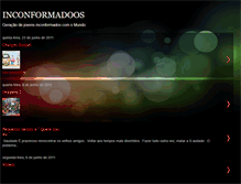 Tablet Screenshot of inconformadoos.blogspot.com