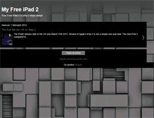 Tablet Screenshot of myfreeipadtwo.blogspot.com