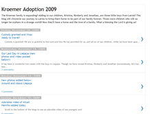 Tablet Screenshot of kroemeradoption2009.blogspot.com