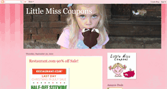 Desktop Screenshot of littlemisscoupons.blogspot.com