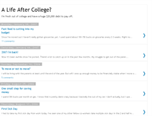 Tablet Screenshot of alifeaftercollege.blogspot.com