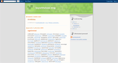 Desktop Screenshot of boywithshoes.blogspot.com