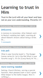 Mobile Screenshot of learningtotrustinhim.blogspot.com