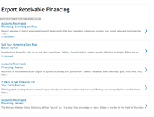 Tablet Screenshot of export-receivable-financing.blogspot.com