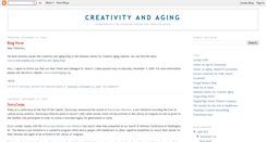 Desktop Screenshot of creativityandaging.blogspot.com