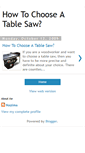 Mobile Screenshot of howtochooseatablesaw.blogspot.com