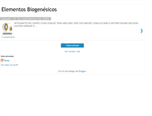 Tablet Screenshot of elementosbiogenesicos.blogspot.com