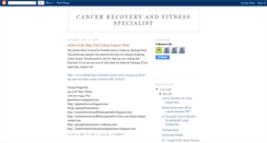 Desktop Screenshot of cancerrecoveryandfitnessspecialist.blogspot.com