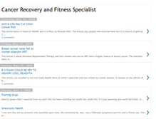 Tablet Screenshot of cancerrecoveryandfitnessspecialist.blogspot.com