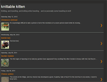 Tablet Screenshot of knittablekitten.blogspot.com