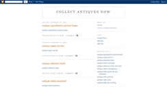 Desktop Screenshot of collectantiquesnow.blogspot.com