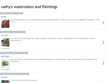 Tablet Screenshot of cathyswatercolors.blogspot.com