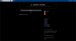 Desktop Screenshot of joker-scene.blogspot.com