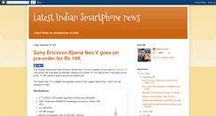 Desktop Screenshot of indian-smartphone-news.blogspot.com