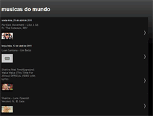 Tablet Screenshot of musicasnomundo.blogspot.com