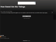 Tablet Screenshot of howsweetarethetidings.blogspot.com