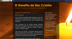 Desktop Screenshot of desafiodesercristao.blogspot.com