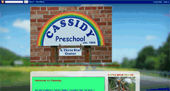 Desktop Screenshot of cassidyumpreschool.blogspot.com