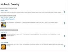 Tablet Screenshot of michaelscooking.blogspot.com