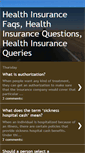 Mobile Screenshot of healthinsurancefaqs.blogspot.com