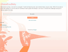 Tablet Screenshot of glutenfreebaby.blogspot.com
