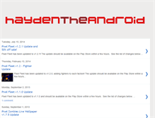 Tablet Screenshot of haydentheandroid.blogspot.com