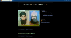 Desktop Screenshot of moulanasaadkandhelvi.blogspot.com